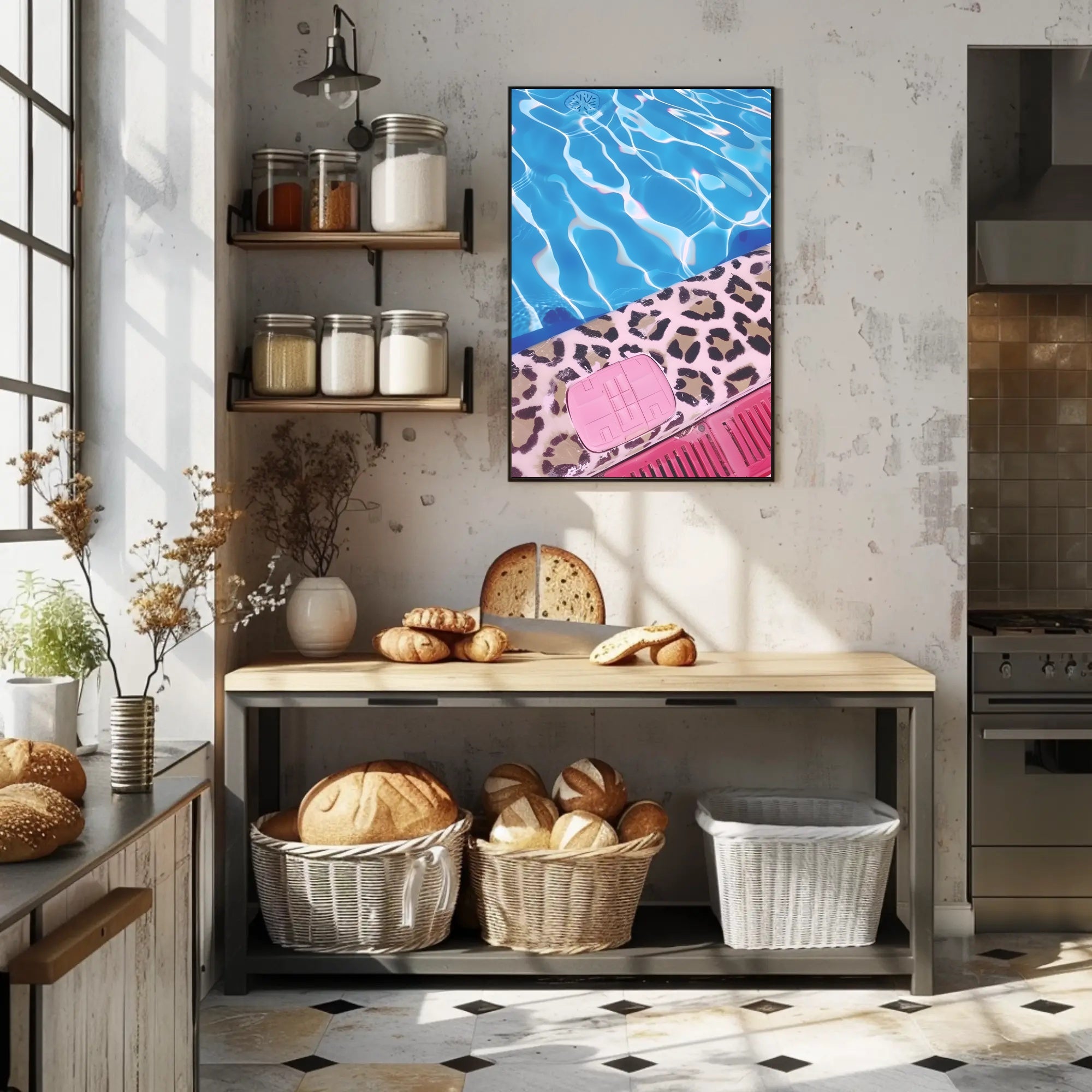 Poolside Vibrance Poster