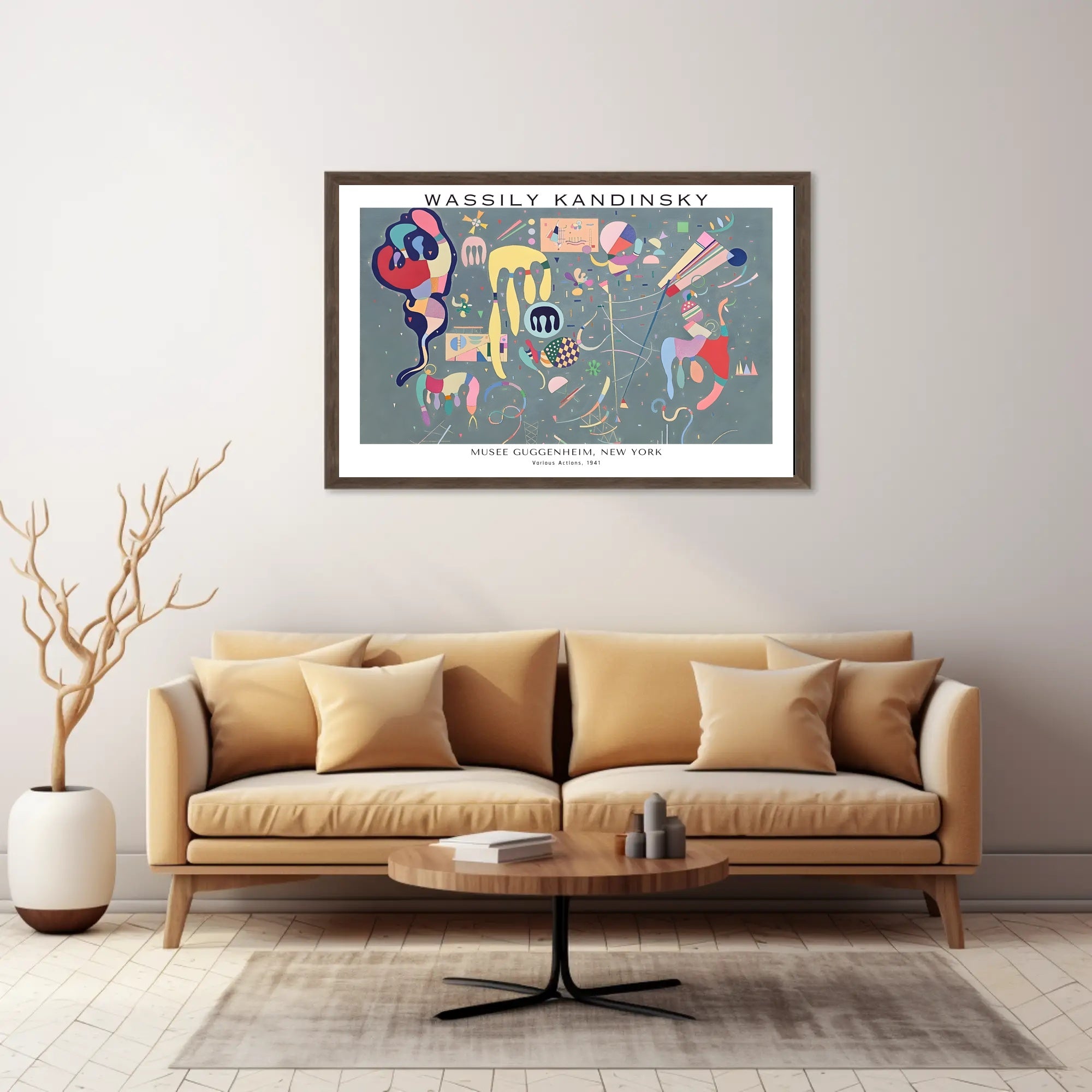 Wassily Kandinsky Various Actions Poster