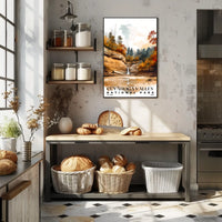 Cuyahoga Valley Watercolor Wall Art Poster