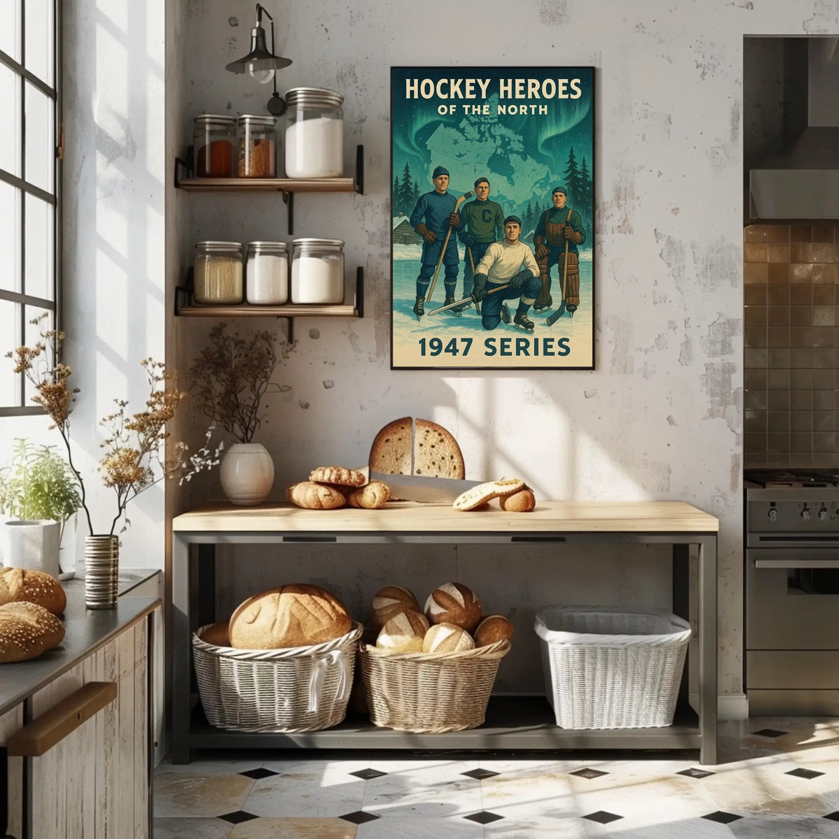 Hockey Heroes of the North 1947 Series Poster