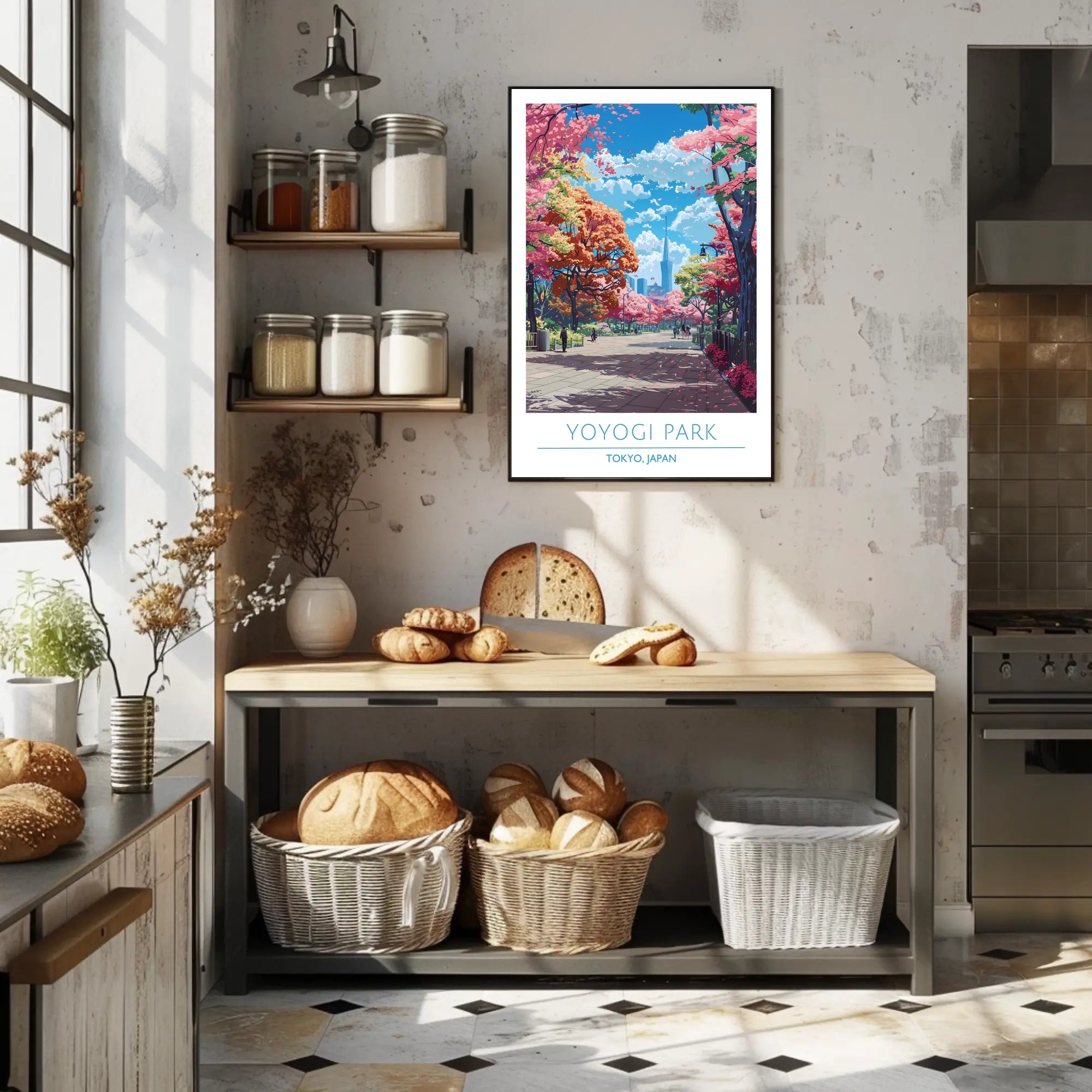 Yoyogi Park in Spring Poster