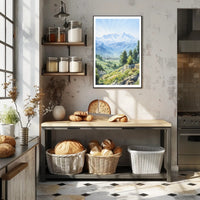 Majestic Mountain Landscape Poster PosterGoat