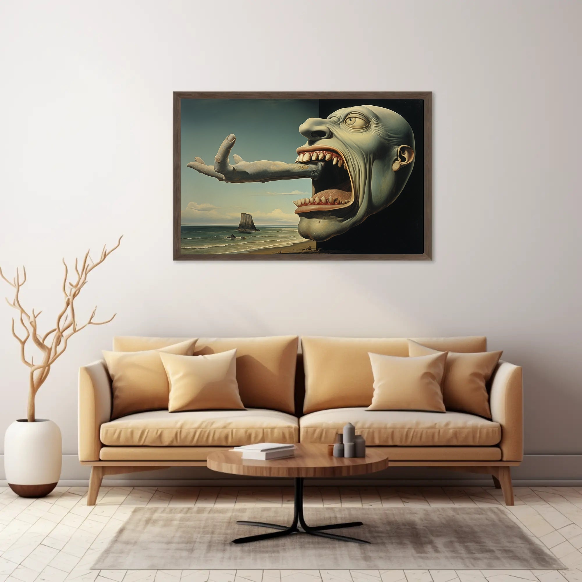 Surreal Coastal Grotesque Fantasy or Mythology Poster