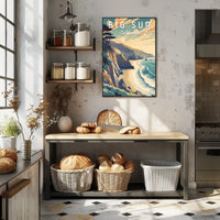 Big Sur Scenic Art Travel Poster