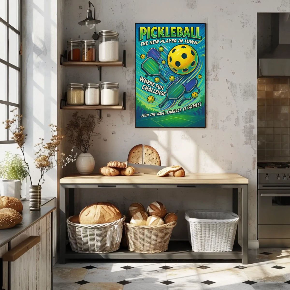Pickleball The New Player in Town Poster