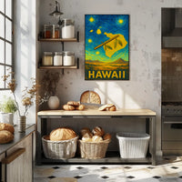 Hawaii Starry Night Poster