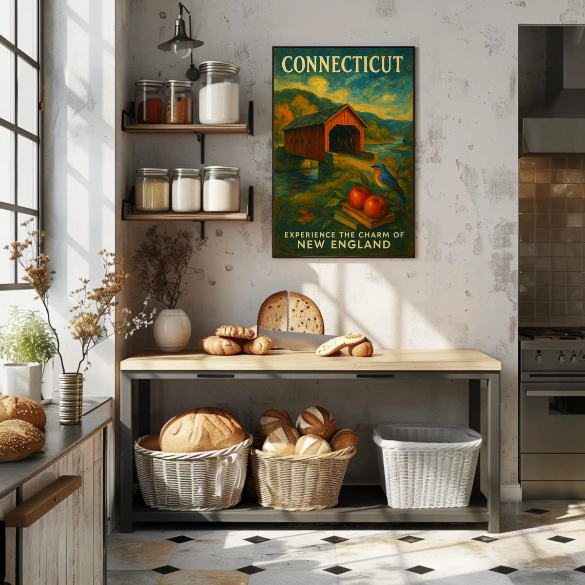 Connecticut Poster Discover The Beauty Rustic Americana Fans