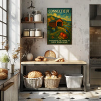 Connecticut Poster Discover The Beauty Rustic Americana Fans