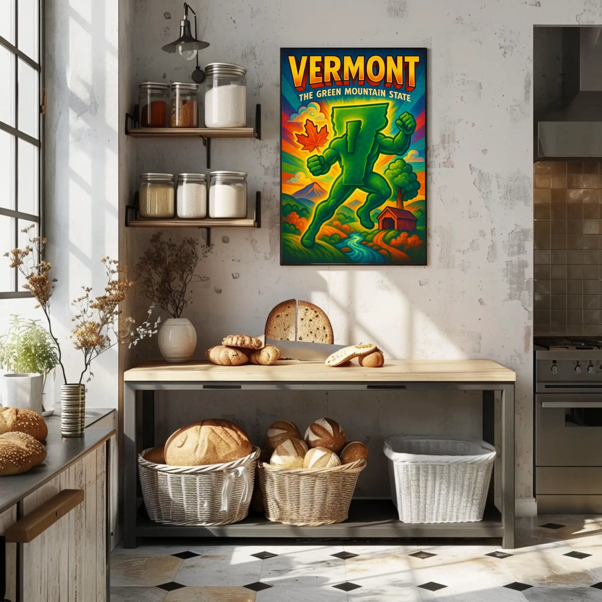 Vermont The Green Mountain State Poster