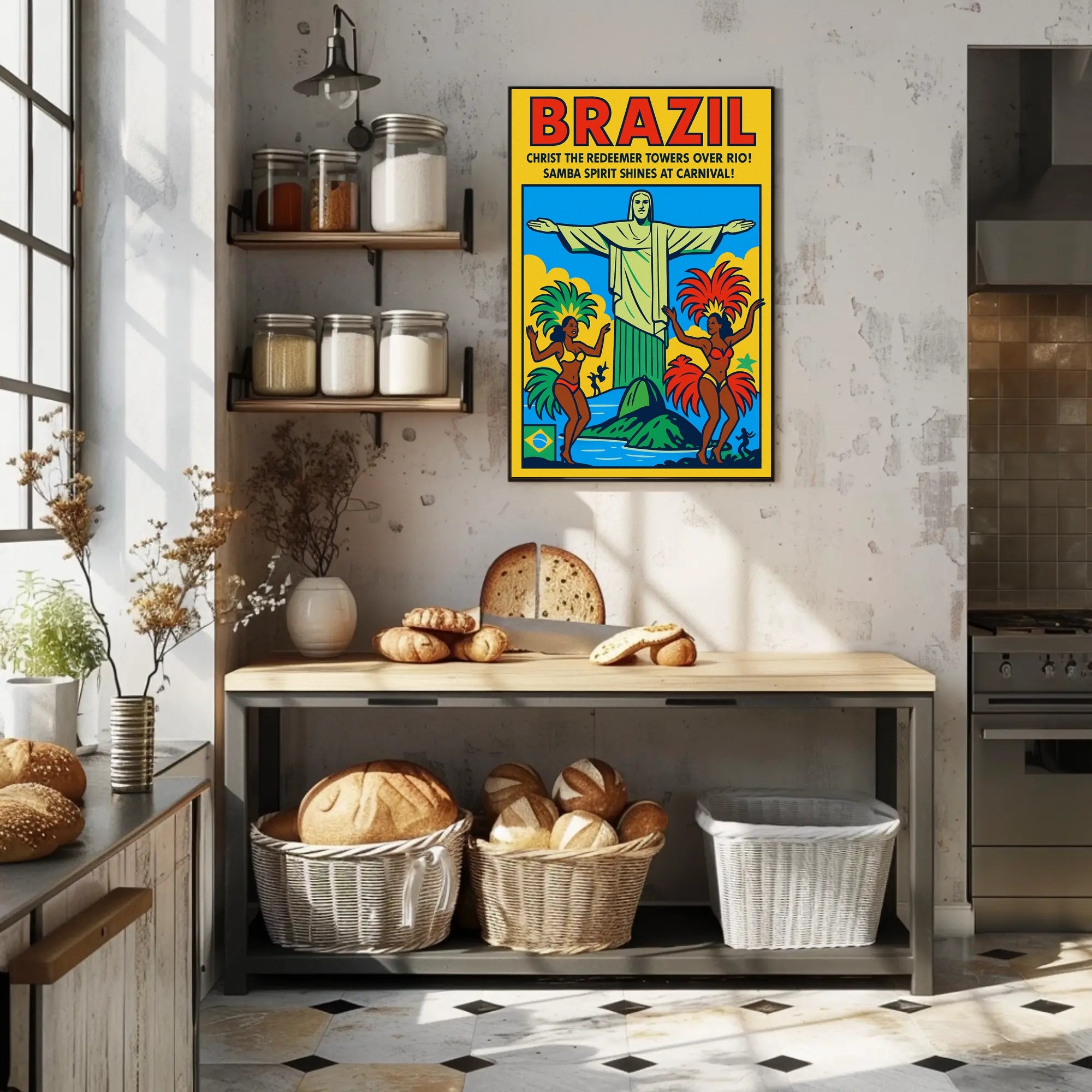Brazil Carnival Celebration Poster PosterGoat