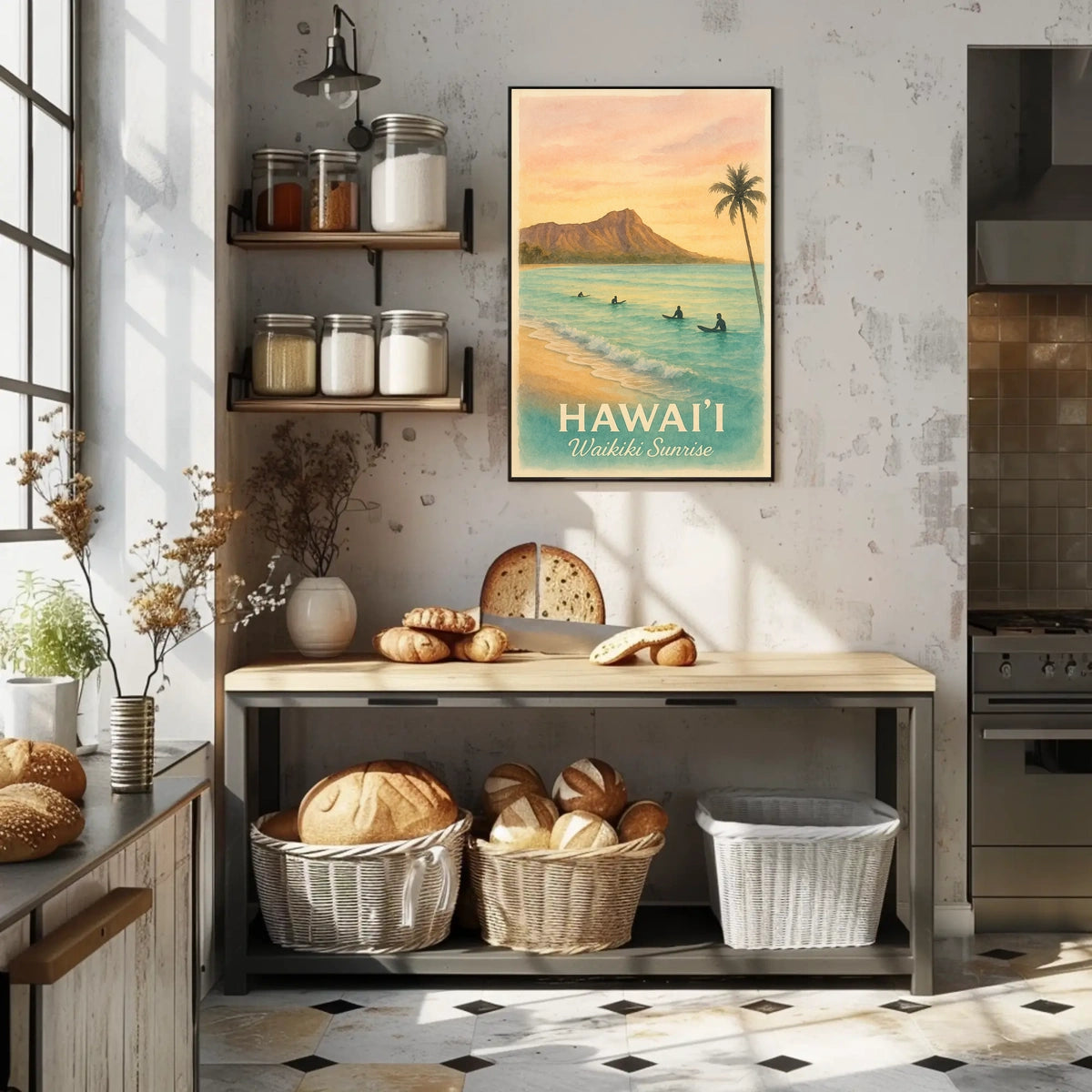 Hawaii Waikiki Sunrise Poster