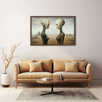 Surreal Duality Art Print: Abstract or Artistic Poster