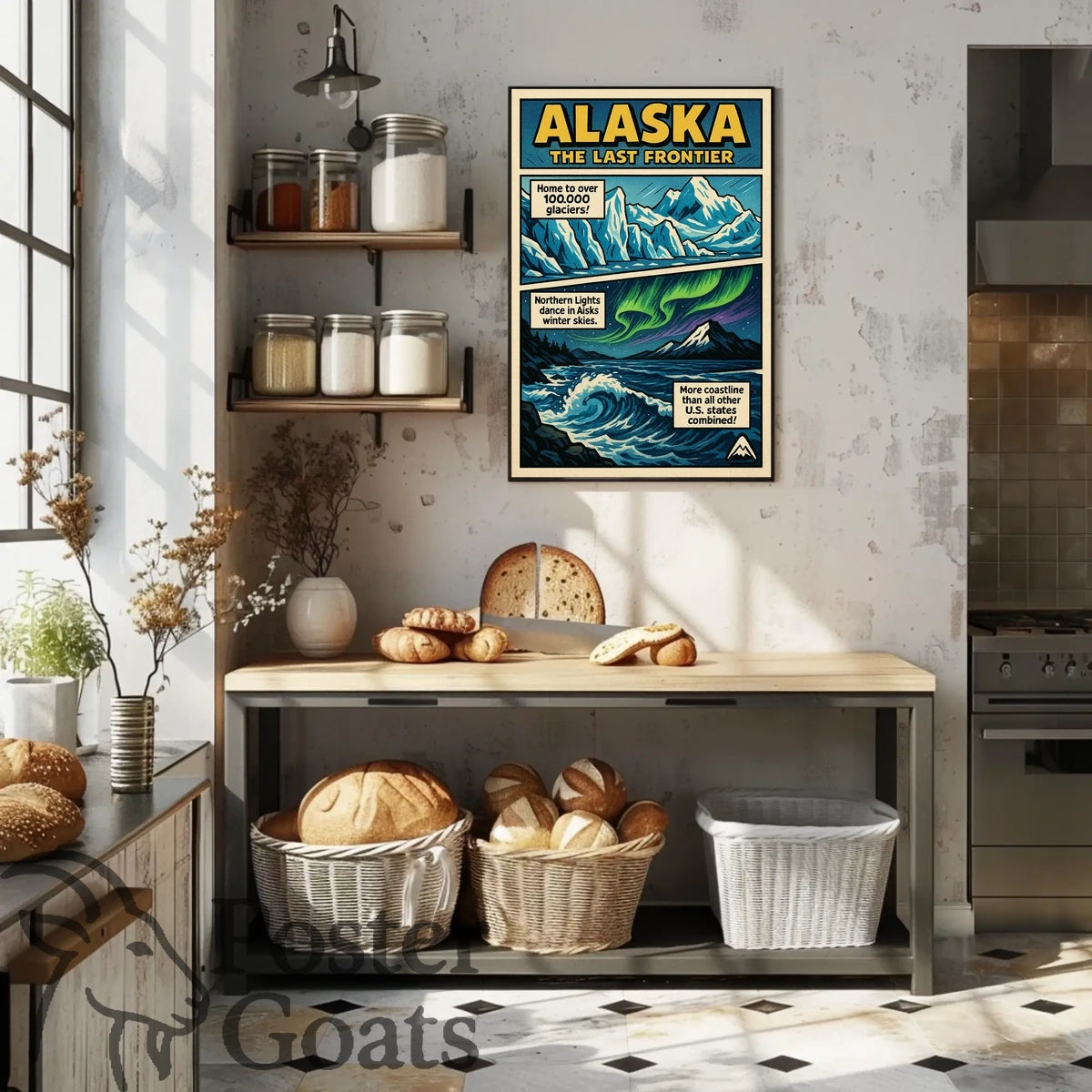Alaska Adventure Vintage Travel Retro Travel Poster
