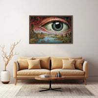 Surreal Dystopian Eye Art Print: Abstract or Artistic Poster