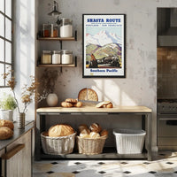 Shasta Route Travel Poster PosterGoat