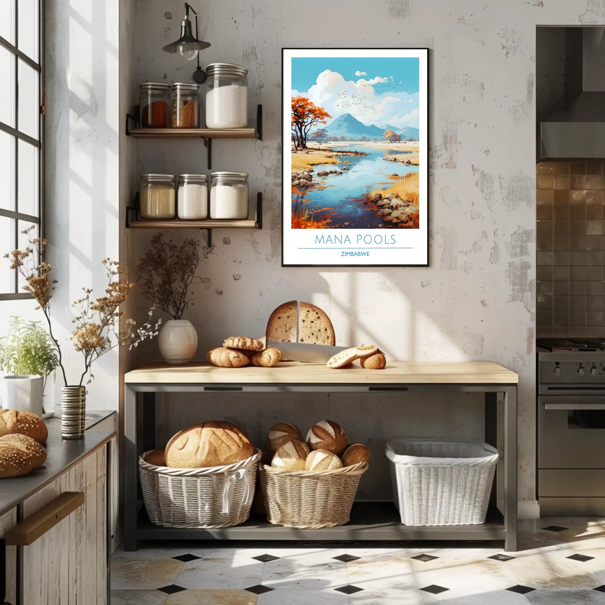 Mana Pools Tranquility: Explore Zimbabwe's National Park Poster