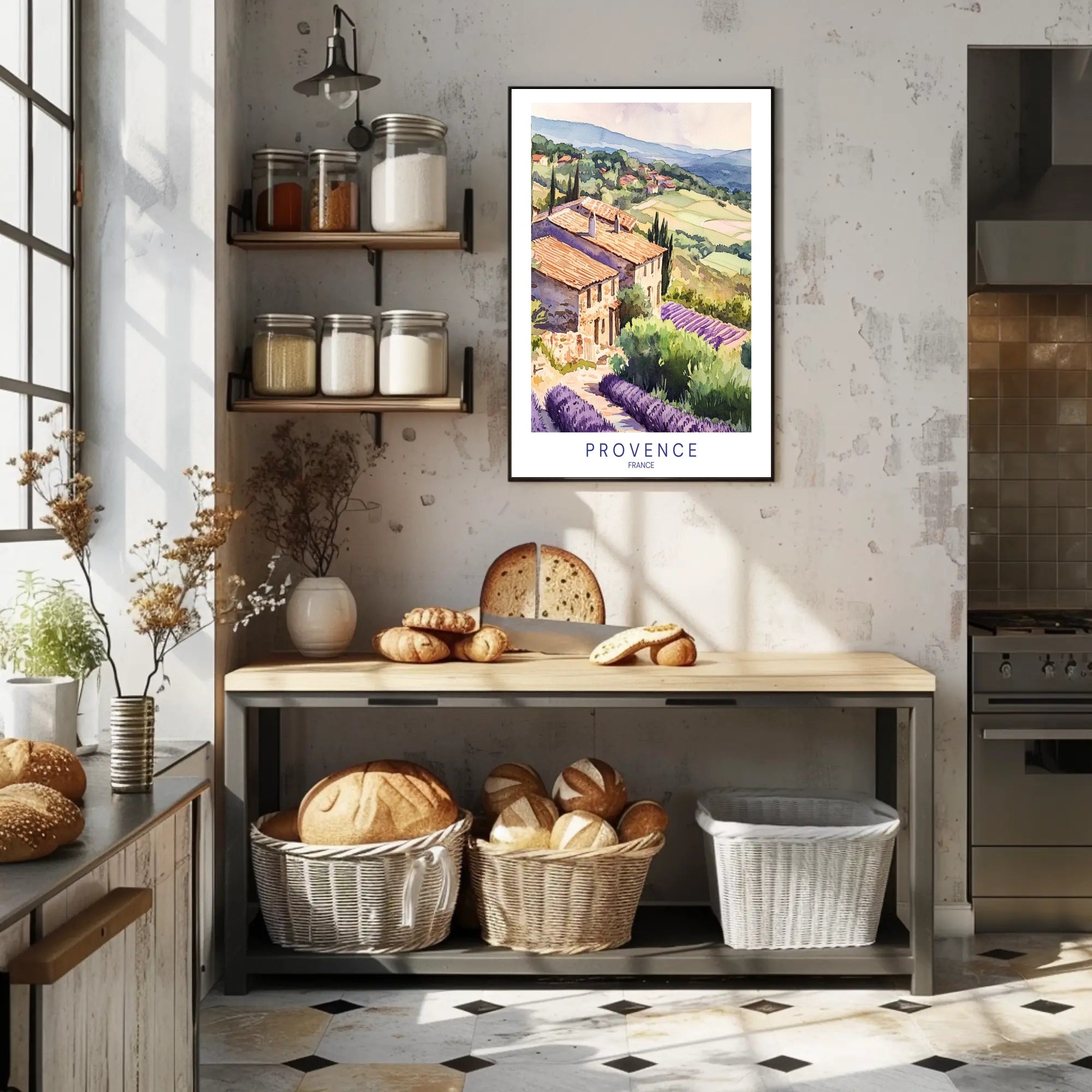 Tranquil Provence Landscape Poster PosterGoat