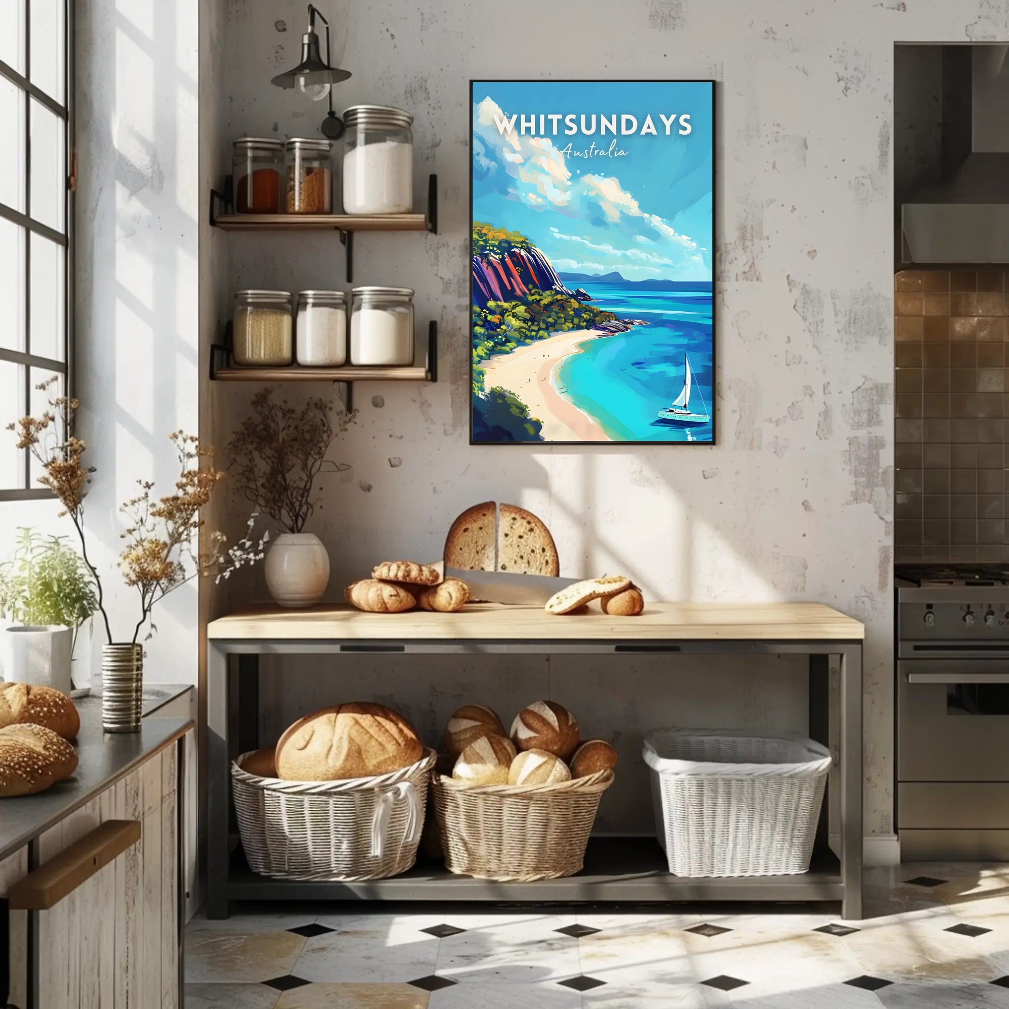 Whitsundays Tropical Getaway Travel Poster