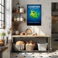 Cowfish Nature's Quirky Marvel Poster PosterGoat