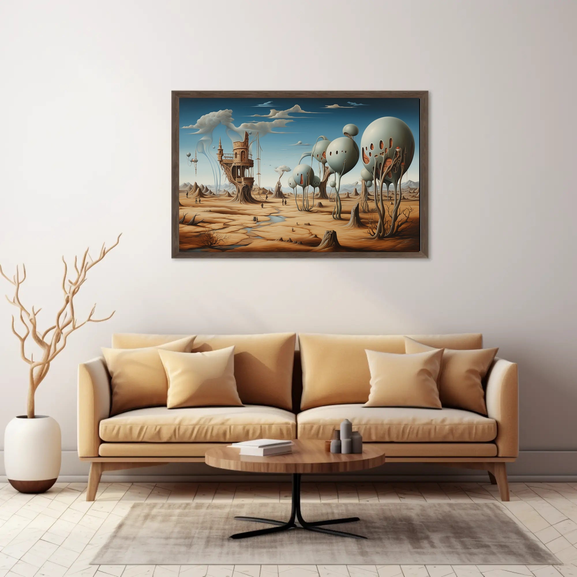 Surreal Desert Landscape: Fantasy or Mythology Poster
