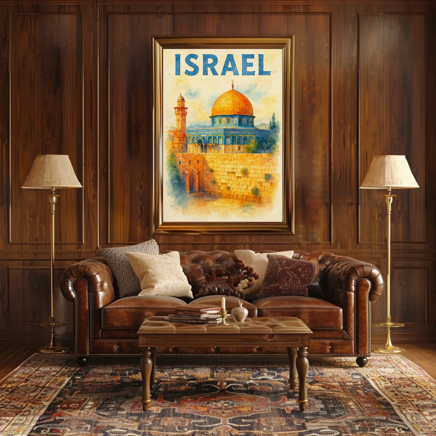 Israel Dome of the Rock Travel Poster