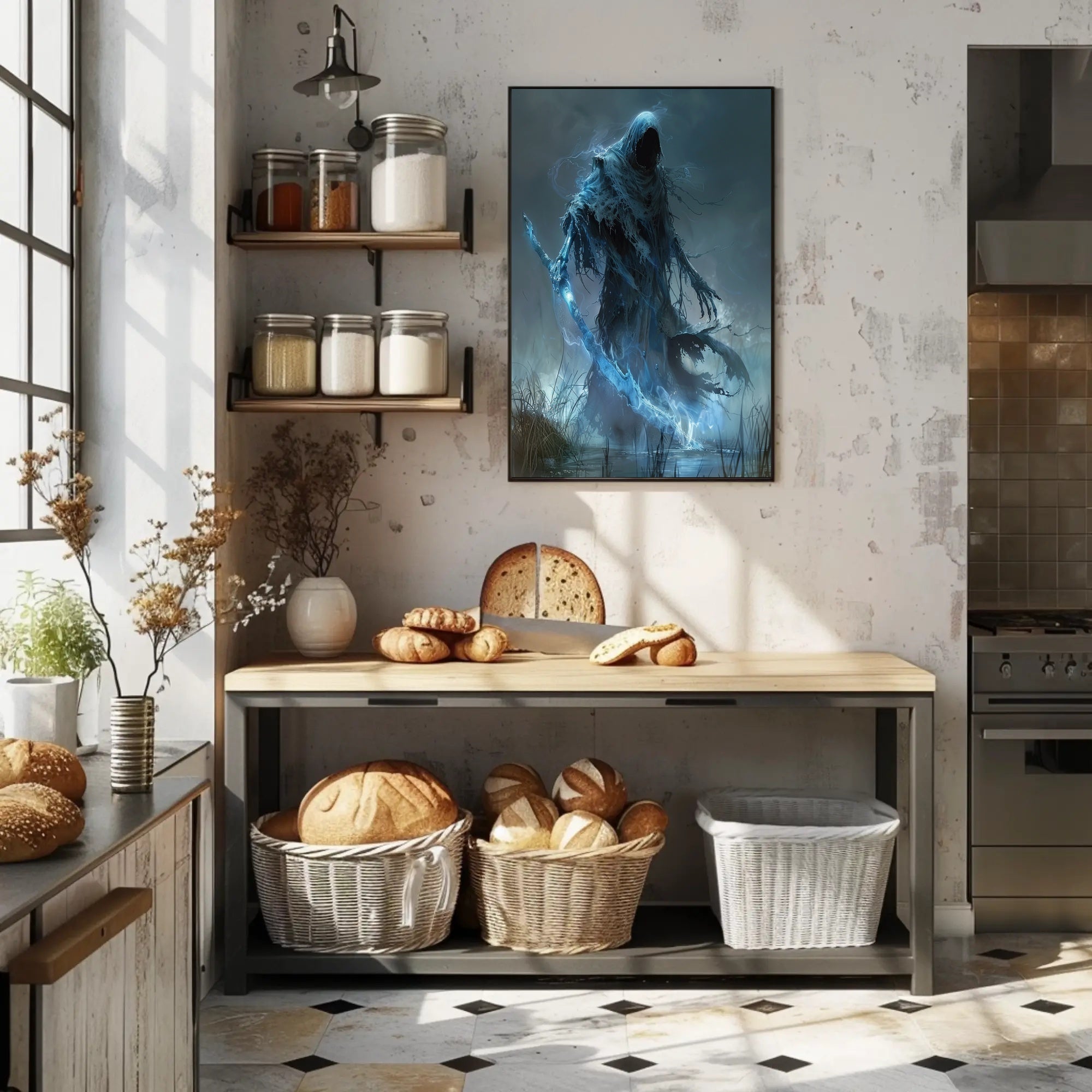 Spectral Reaper Fantasy Illustration Wall Decor Fantasy Poster PosterGoat