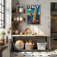 Vibrant Italy Travel Poster