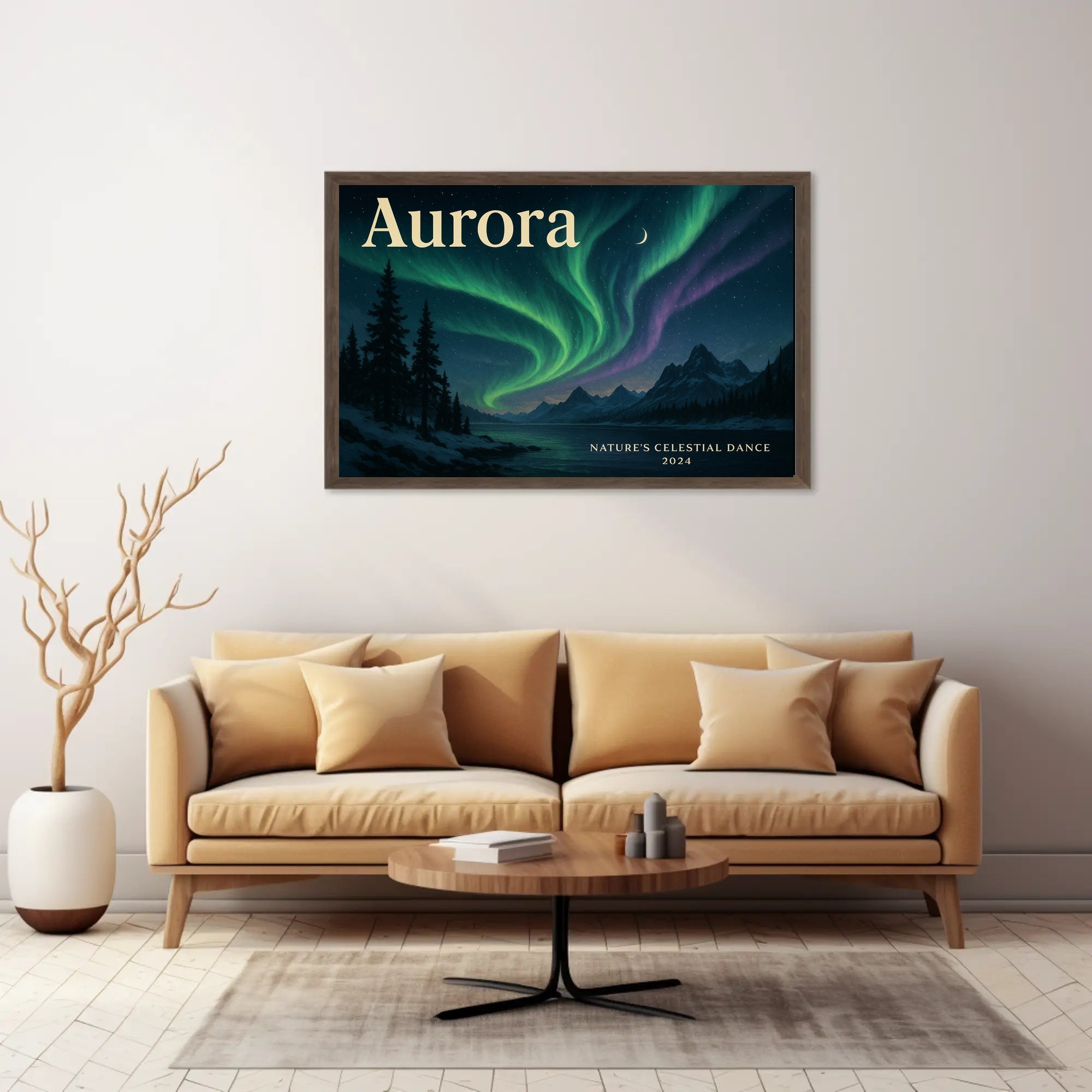 Aurora 2024 Travel Poster Wall Art Print
