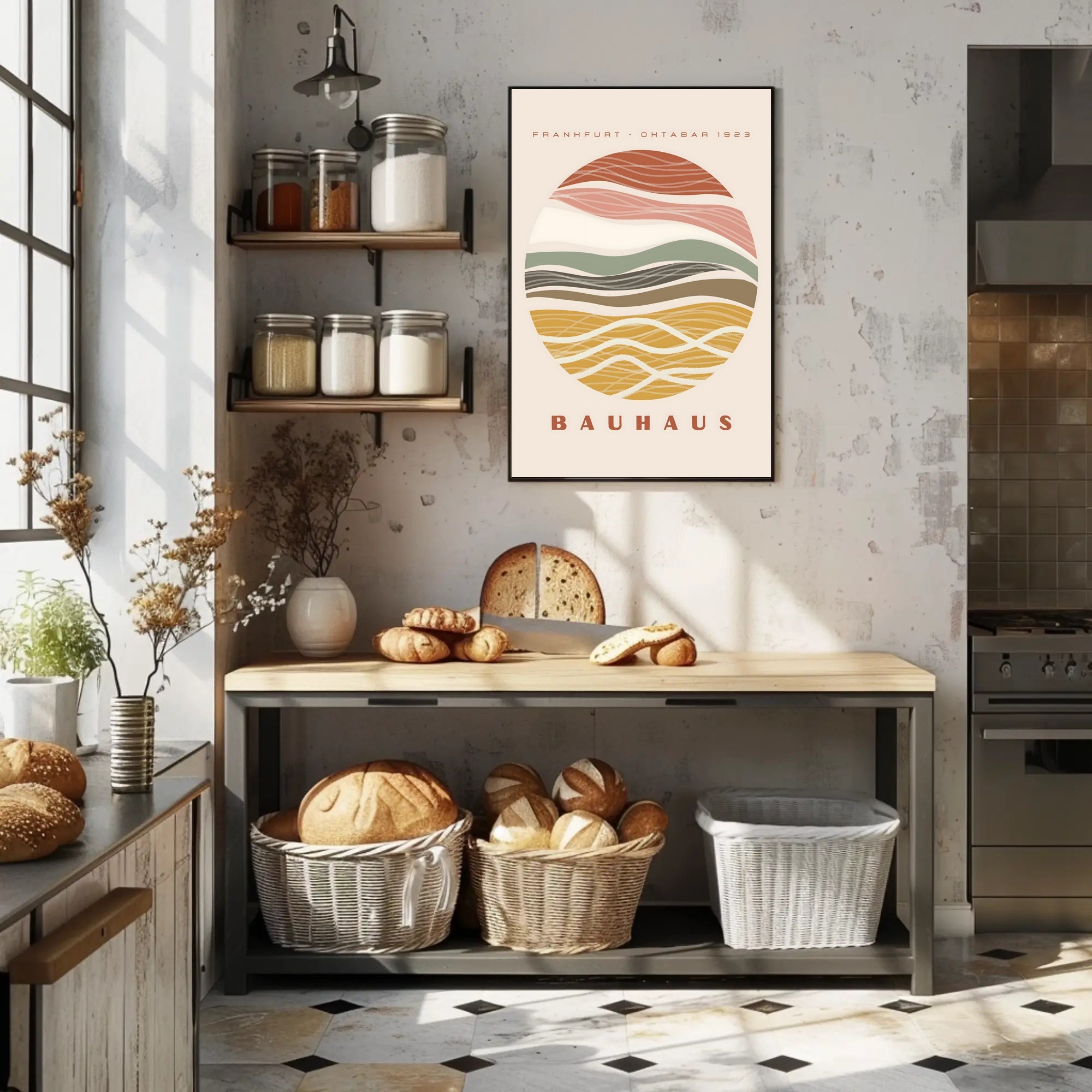 Bauhaus in Frankfurt October 1923 Poster