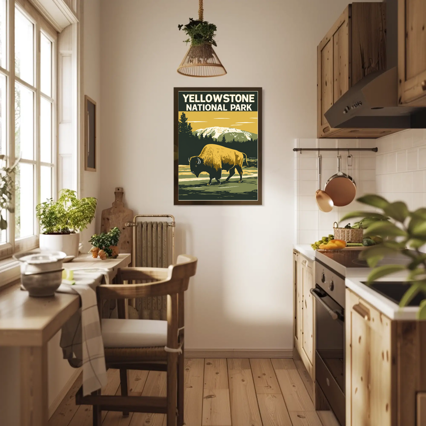 Yellowstone National Park Vintage Style Poster