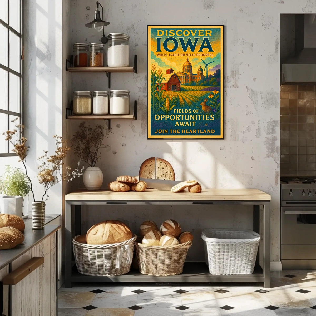Discover Iowa Fields of Opportunities Poster