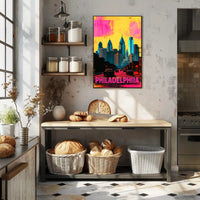Philadelphia in Vibrant Colors Poster PosterGoat