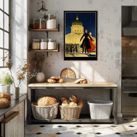 Enigmatic Night at the Grand Dome Poster