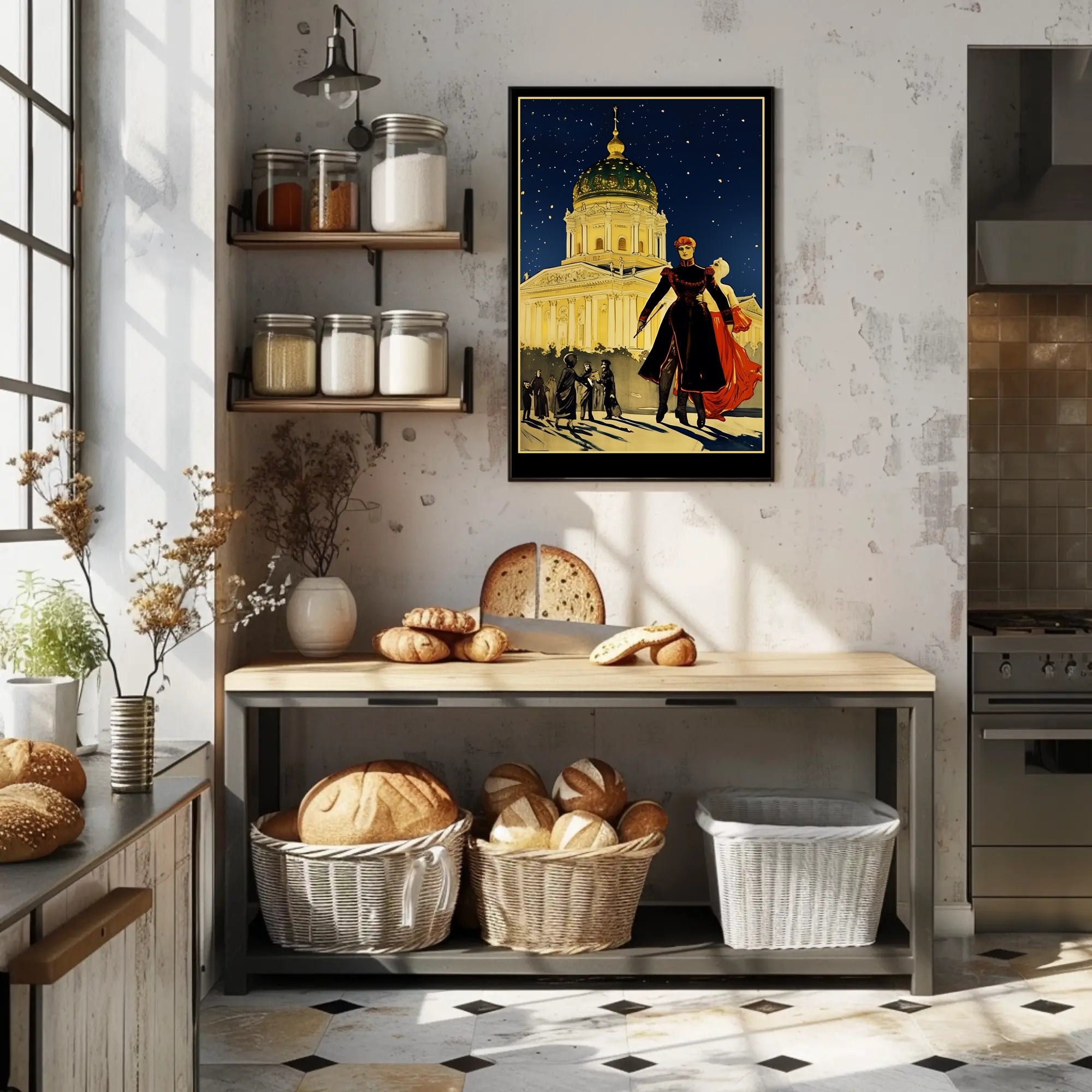 Enigmatic Night at the Grand Dome Poster