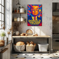 Trump 47th President Patriotic Portrait Poster