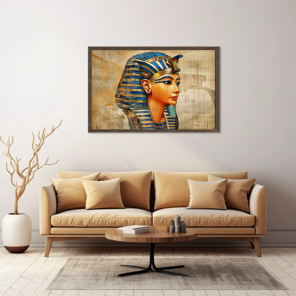 Majestic Pharaoh: Timeless Egyptian Art Poster
