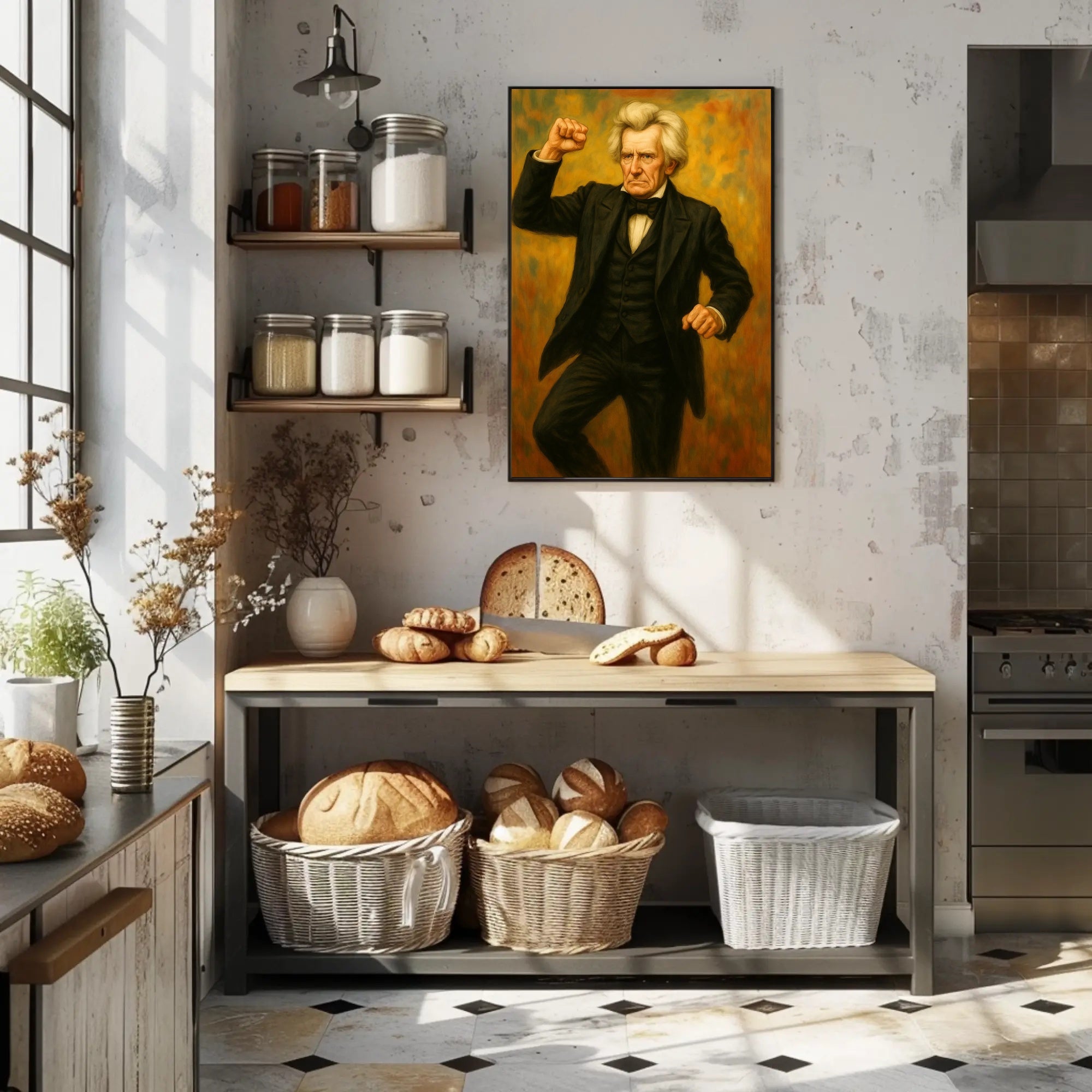 Andrew Jackson Fist Pump Presidential Poster