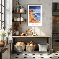 Namib Desert Night Sky Watercolor Travel Poster PosterGoat