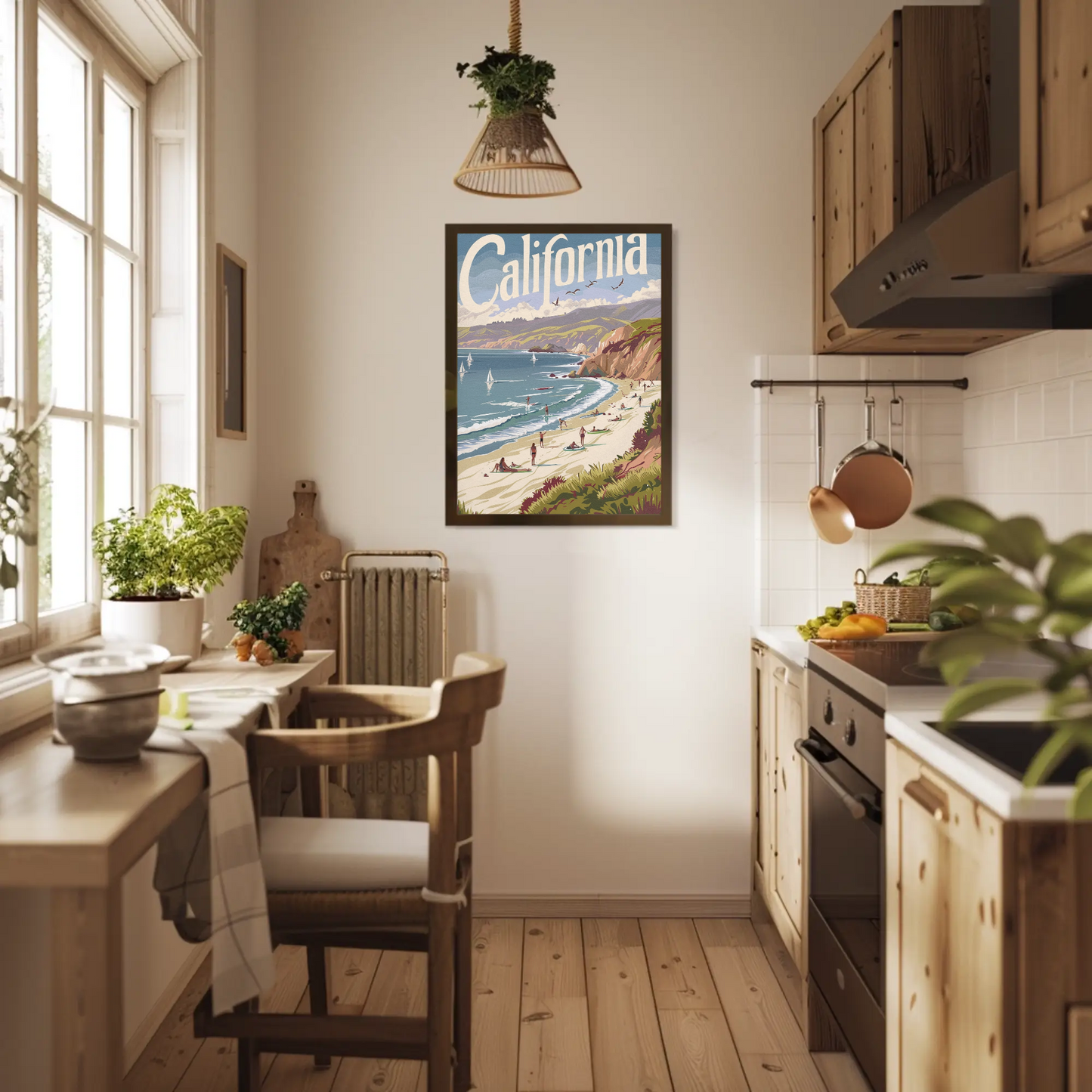 California Beach Vintage Poster