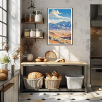 Great Sand Dunes Travel Poster Vintage Wall Art