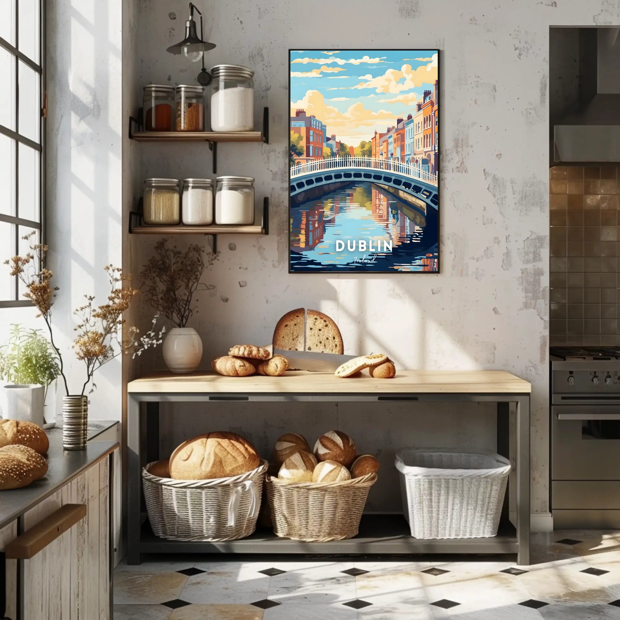 Scenic View of Dublin Poster