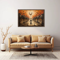 Mysterious Forest Guardian in Surreal Dusk Fantasy Poster