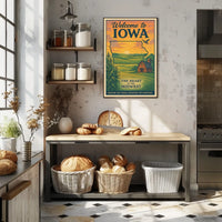 Welcome to Iowa The Heart of the Midwest Poster