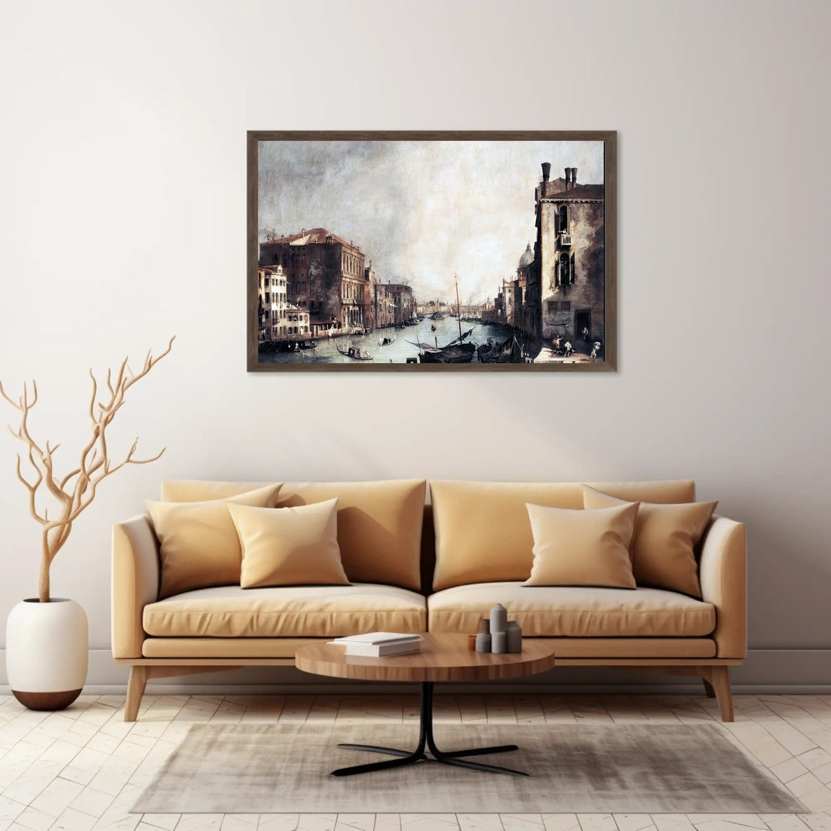 Venetian Canal Masterpiece: European Landscape Urban Cityscape Poster