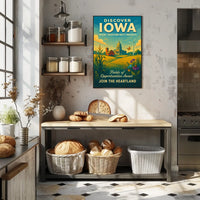 Discover Iowa Where Tradition Meets Progress Poster