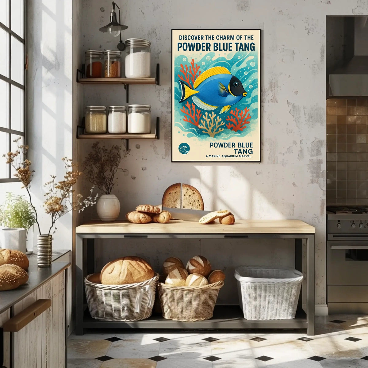 Discover the Charm of the Powder Blue Tang Poster