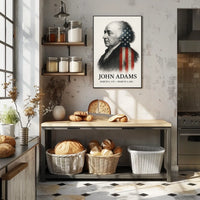 John Adams 2nd President of the United States Reflections Poster