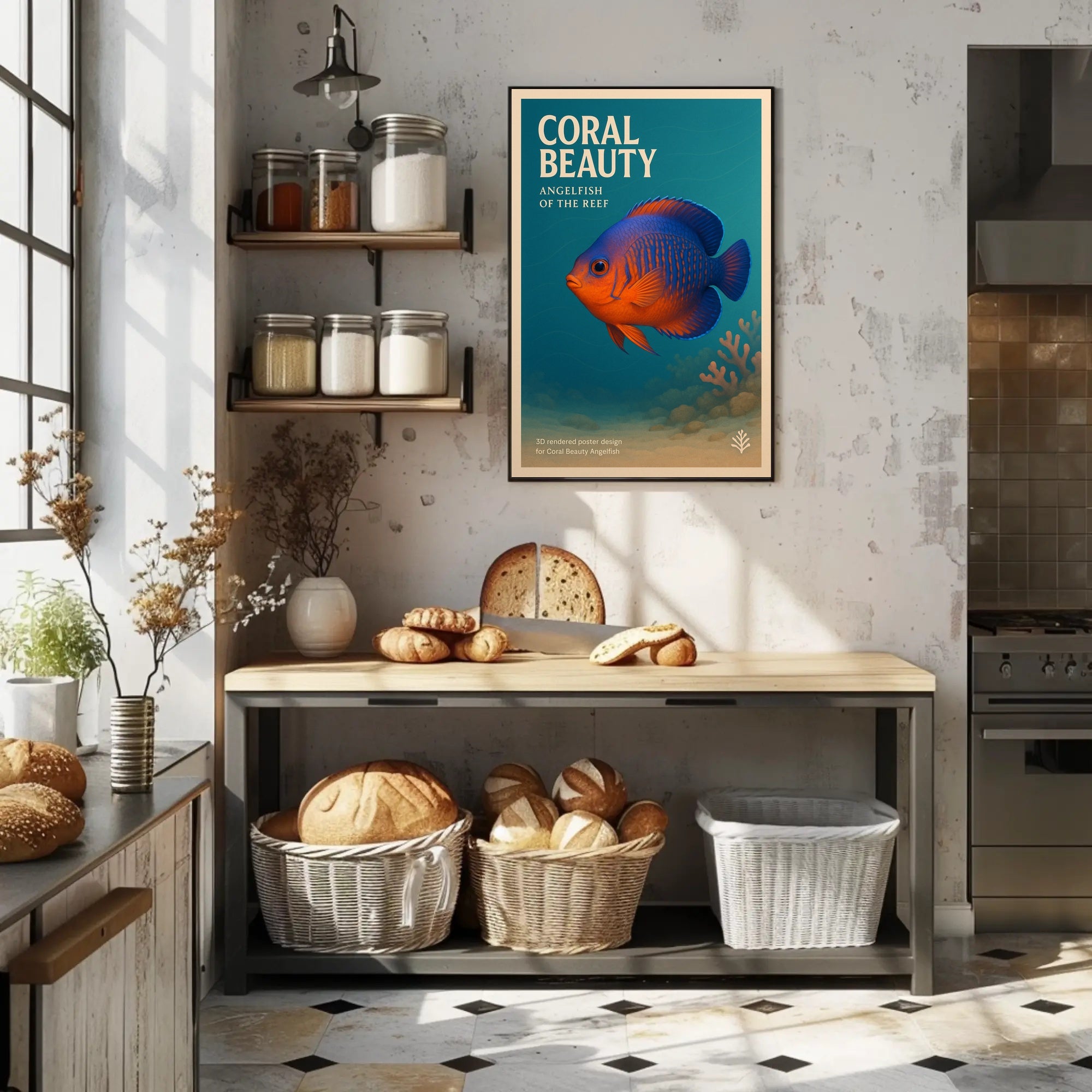 Coral Beauty Angelfish of the Reef Poster PosterGoat