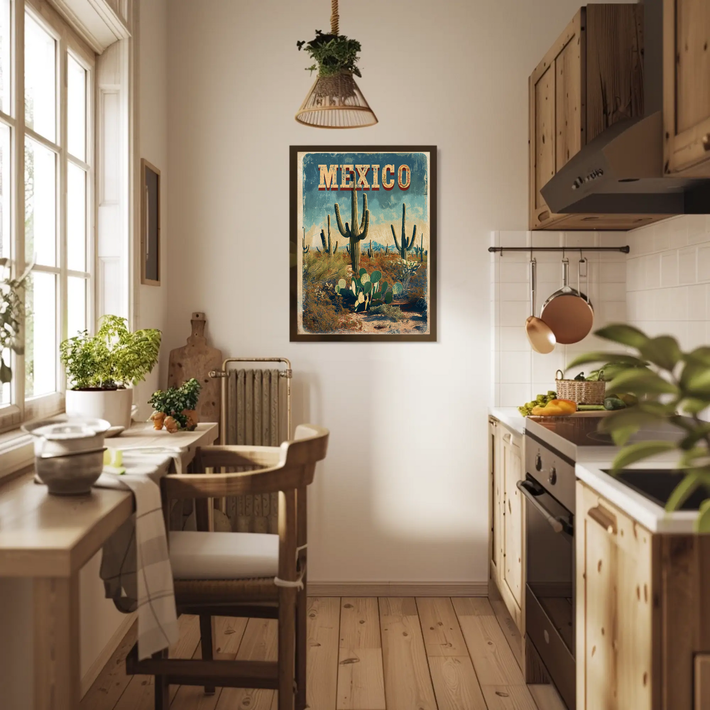Mexico Desert Vintage Poster