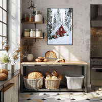 Winter Wonderland Cabin Poster